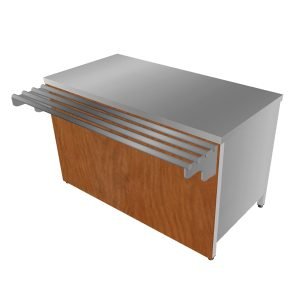 Servis Tezgahı, Ahşap Kaplama